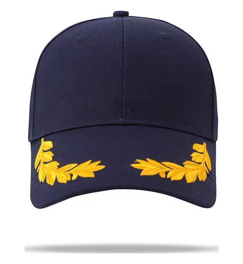 1PC Unisex Hat Brim Wheat Ear Embroidery Snapback Baseball Caps Spring and Autumn Outdoor Adjustable Casual Hats Sunscreen Hat