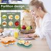 3Pcs 150ml Double Compartment Seasoning Container Stainless Steel Snack Container with Lids Portable Dip Container for Travel
