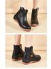 2025 Spring Soft-Soled Wedge Heel Mom Shoes: Thick-Soled, Flat Casual Boots for Height Increase