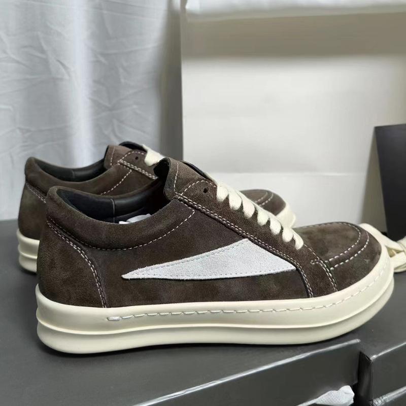 Costura Zapatos de Corte Bajo para Mujer con Cordones Combinación Total Talla Grande Punta Redonda Chic Sapaotos Cuero Nobuck Cómodo Diseño para Parejas Zapato 47
