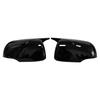 OX Horn Door Mirror Cover For Kia Picanto Mroning 2012-2025 Glossy Black Carbon Fiber Car Rearview Accessories Decoration