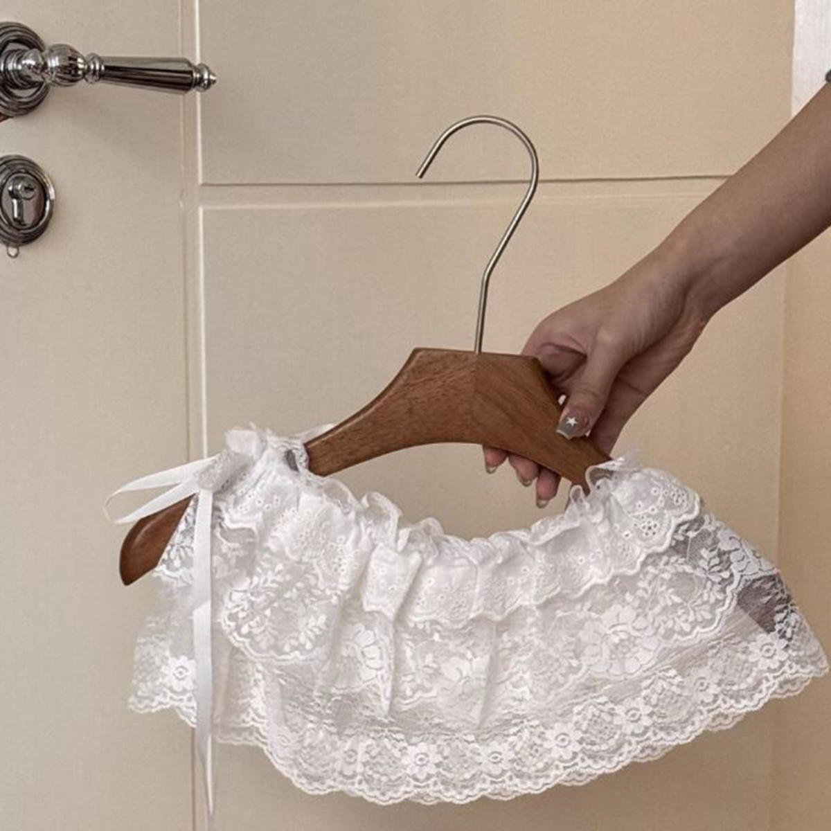 

Embroidered Flower Lace Mini Skirt Harajuku frillies See Through Pleated Skirts Jeans Decoration one size белый