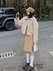 Women's Korean Retro Pleated Wool Skirt: Autumn/Winter Mid-Length, Ruffled Versatile Slim Fit