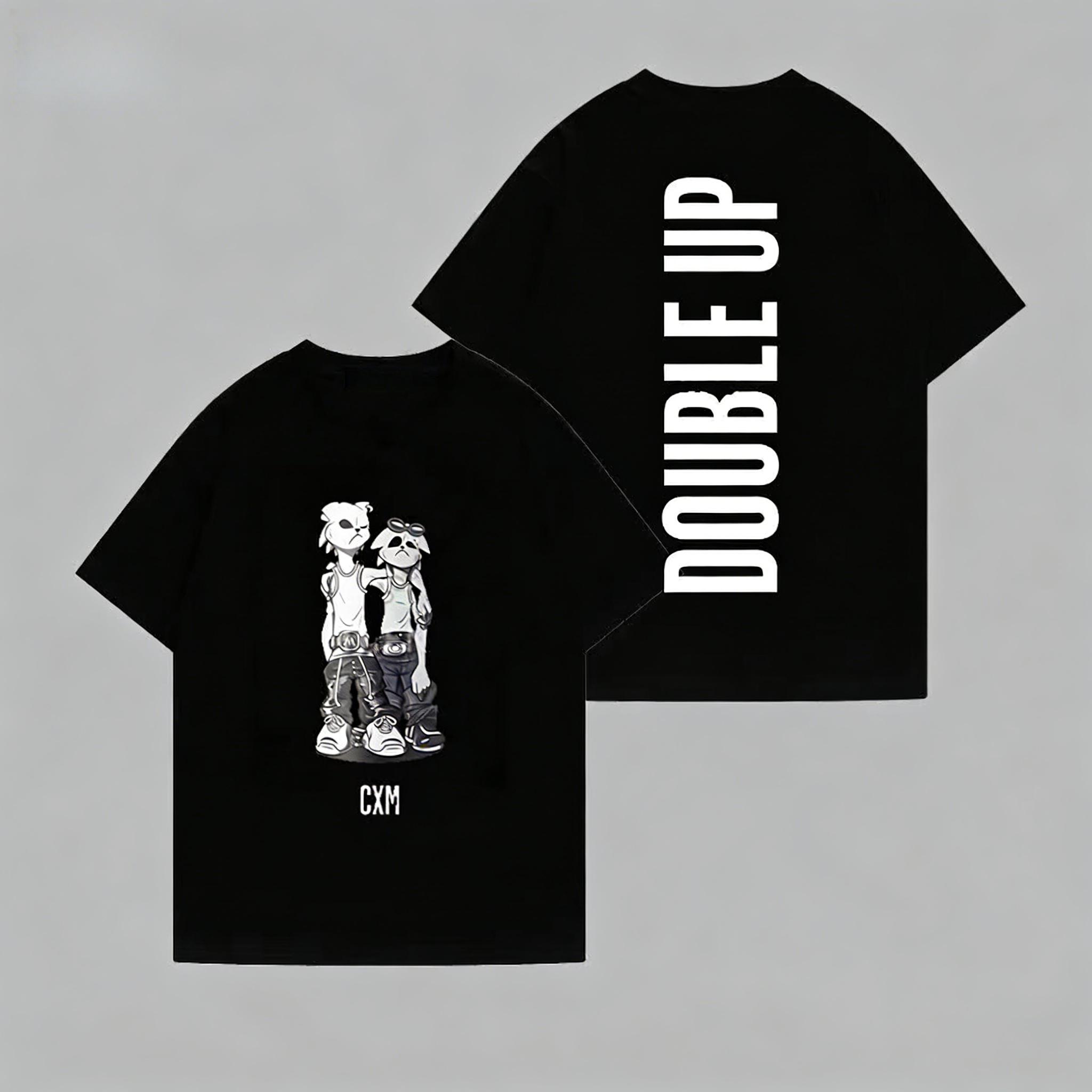 CxM DOUBLE UP T Shirt SCOUPS X MINGYU Concert Same Letter Print Fans Tshirt Kpop Casual Unisex Women pure Cotton Short Sleeve Tee 2XL