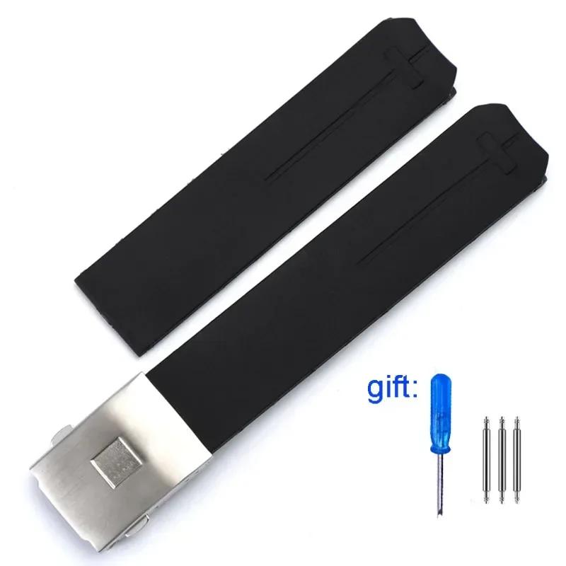 Bracelet en caoutchouc silicone 20mm 21mm Pour Tissot 1853 Tengzhi T-Touch original T013 bracelet de montre T047T081T33 bracelets de montre