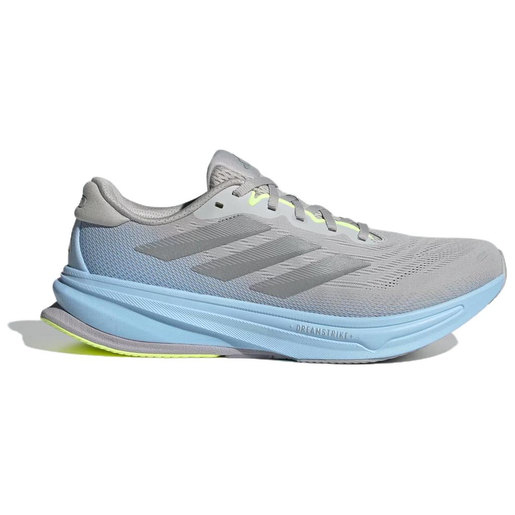 Adidas Supernova Rise 2 Running Comfortable Fashion Mesh Non-Slip Breathable Low-Top Running Shoes Men sneaker Gray Blue JS3046