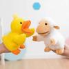 Geschenk für Kinder 24cm Plüschtier Handpuppen Cartoon Niedliche Stoffhandpuppe Weiche Handpuppe Stofftier Plüschtier für Kleinkinder Kinder
