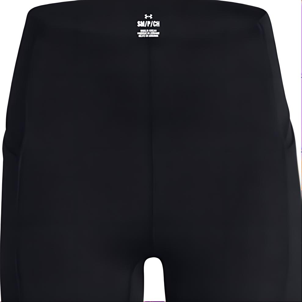 Under Armour Meridian Solid Color Elastic Waist Nine-Point Sports Pants Women Pants Black 1382537-001