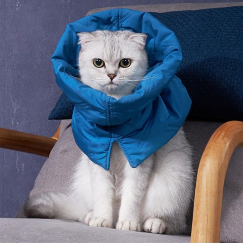 Comfortable Pet Collar Felines After Spays Operations Flexible Size Stop Scratching and Protects Wounds Effectively