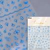 Blue and White Porcelain Chinese 5D Butterfly Flowers Vase Swallow Window Gold Stamping Nail Art Stickers Manicure Decals