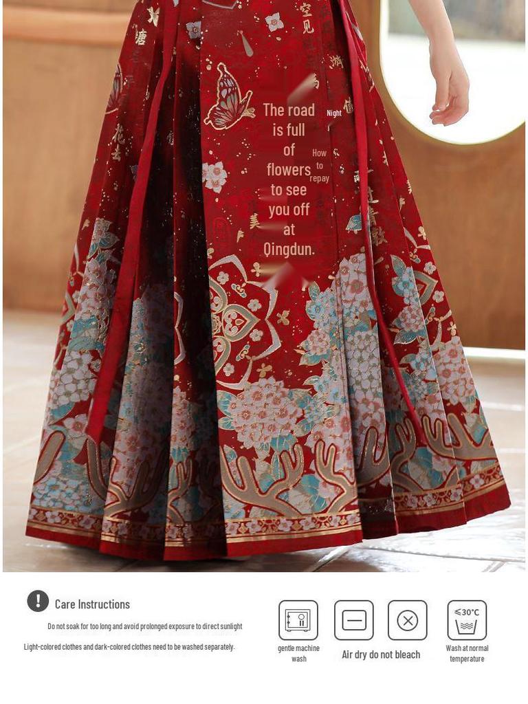 2025 Spring & Autumn Girls' Hanfu Skirt Set: Chinese Tang Style