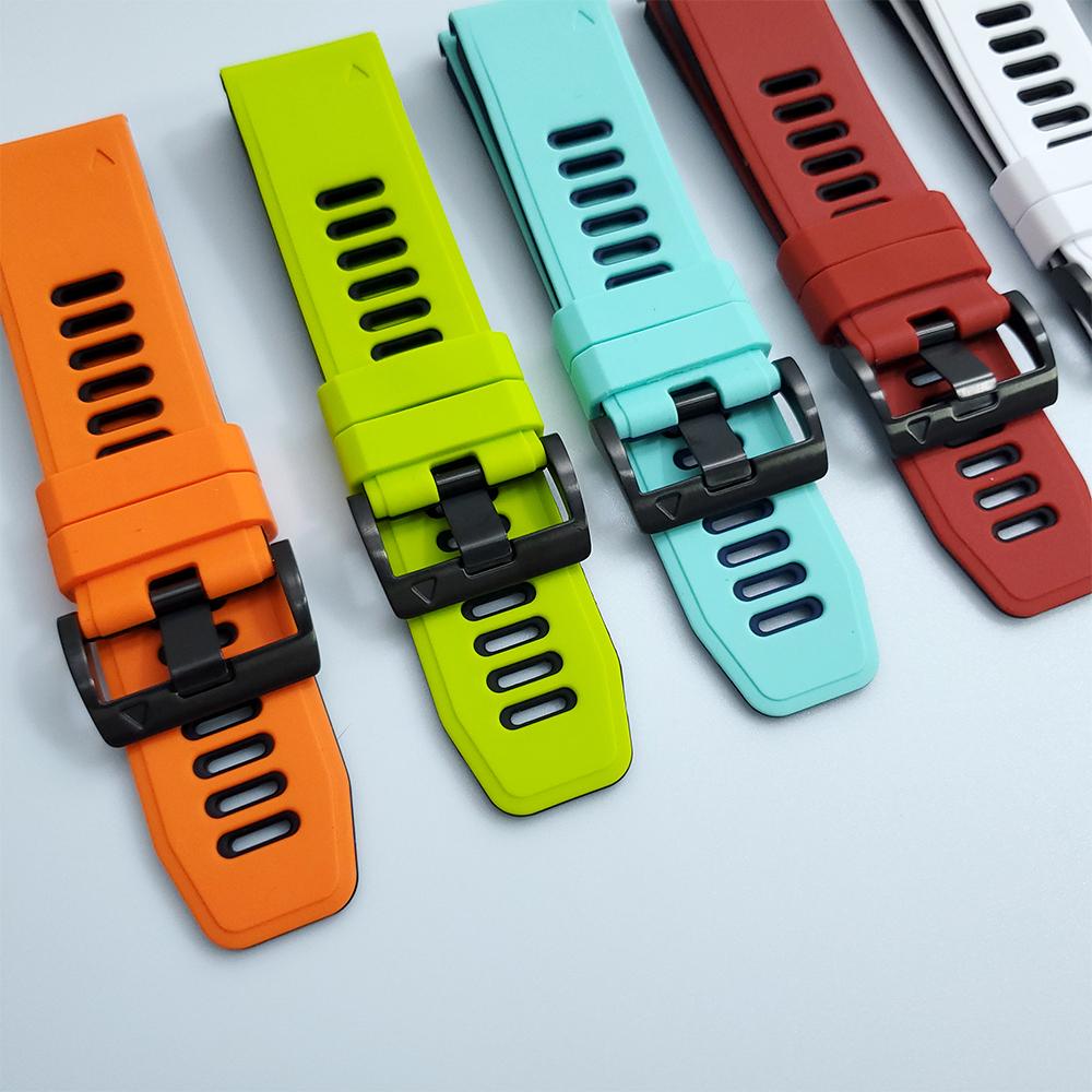 20mm Schnellwechsel-Armband für Garmin Fenix 7S 42mm Solar 6S Pro 5S Plus/Instinct 2S 40mm/Descent Mk2S Silikonband 26mm 22mm