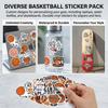 50Pcs Basketball Theme PVC Waterproof Stickers for Luggage Laptop Phone Case Decoration