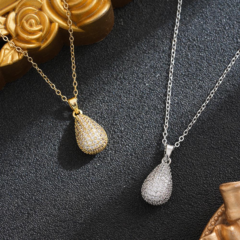 Korean Style Water Drop Necklace - Trendy, Versatile, Fade-Resistant Accessory