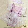 Newborn Photography Lace Dress Set Baby Girls Photo Shoot Costume Polyester Fabric With Floral Texture 0-1 Month Photoshoot Accessory