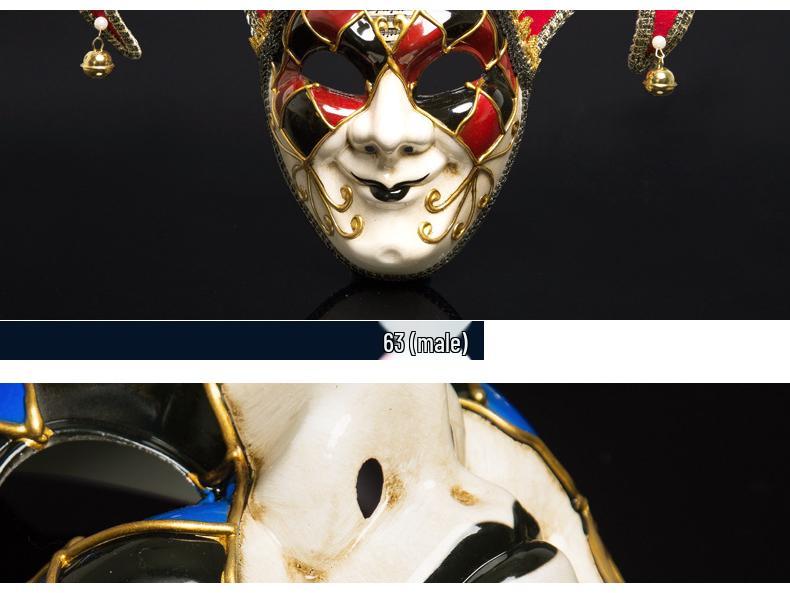 Benátská retro maškarní maska pro párty a dekoraci stěny