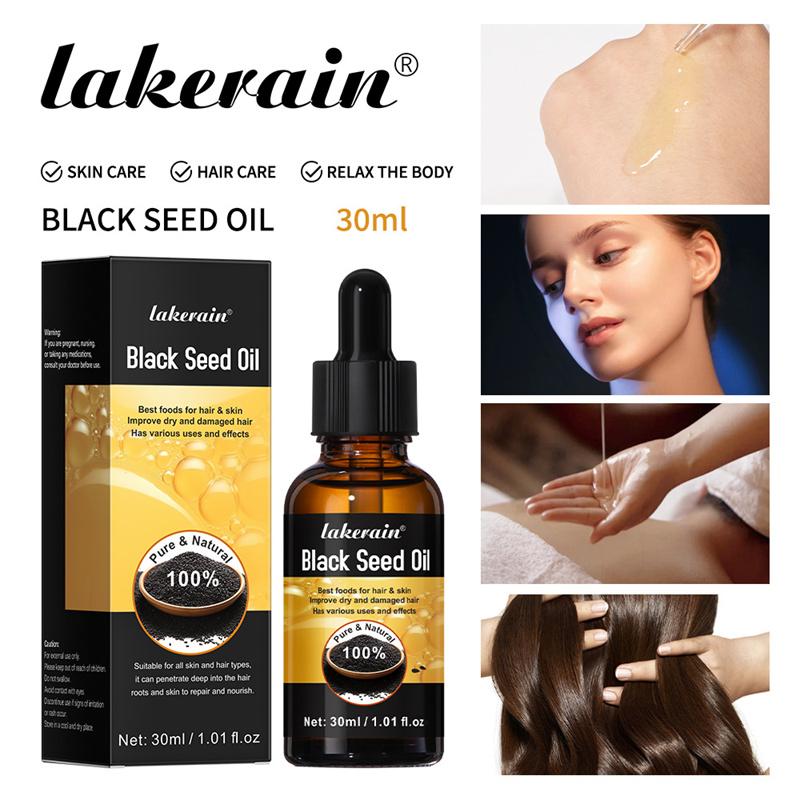 Moisturizing Hair Black Seed Oil Hair Nutrition Eyelash Eyebrow Liquid Multi-functional Black Seed Oil