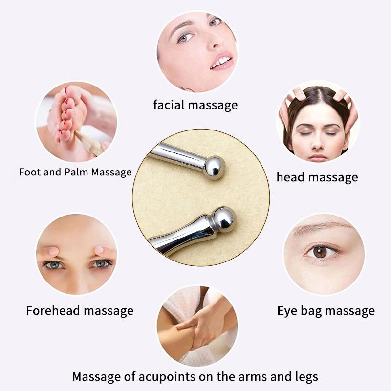 Stainless Steel Acupressure Pen Elastic Ear Acupoint Massage Stick Improve Eyesight Acupuncture Point Massager Relax Body