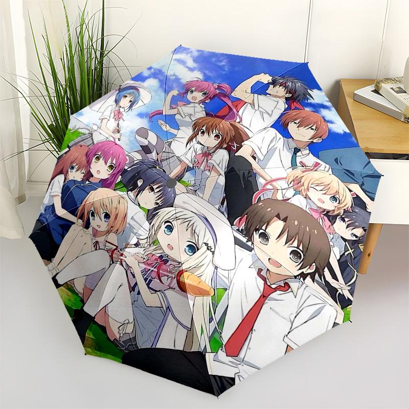 

1pc Kaguya-sama: Love is War Outdoor Umbrella - Automatic Opening/Closing, Portable 3-Fold Design with Iron Frame, Perfect Gift for Fans, Travelers, D