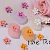 5 Sets of Nail Metal Small Flower Nails Frosted Hyuna Three-dimensional Color Flower Nail Art Accessories
