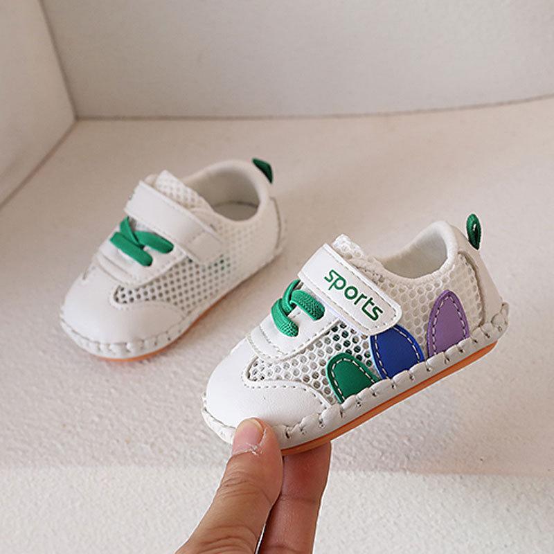 Baby Boys Girls Summer Soft Sole Shoes With Magic Tape For Toddler Crawling And Walking