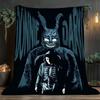 1Pc donniedarko Print Flannel Blanket, High quality Comfortable for All Seasons, Home Decor, Warmth and Comfort, Perfect for Christmas Gifts