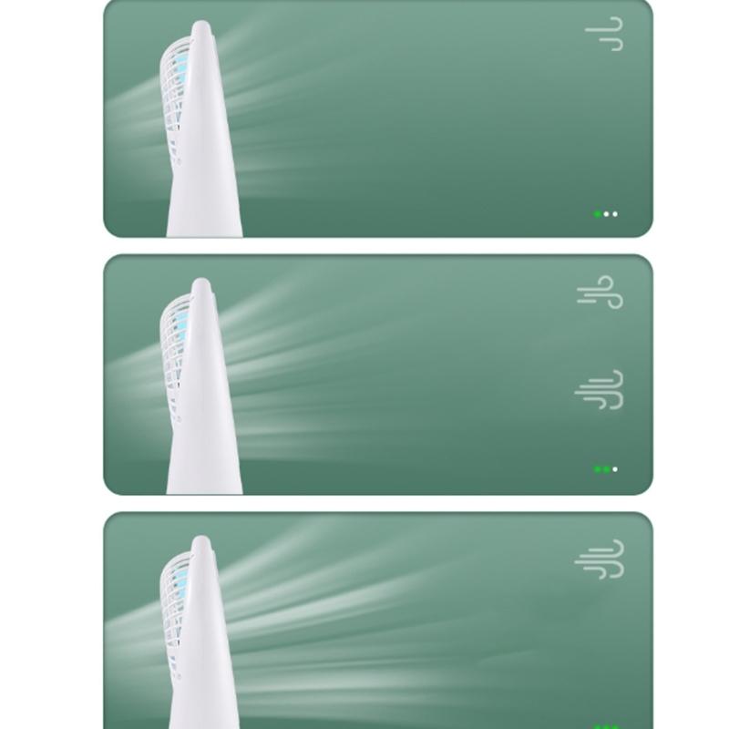 USB Fan Quiet Operation 3Speeds Quiet Operation USB Rechargeable for Home and Office Powerful Cooling