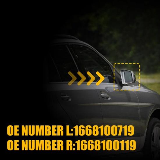 Set Fit Mirror Mercedes-Benz W166 GLS ML GLE Right GL & Left Side Glass