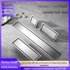 Gold Rectangular 304 Stainless Steel Concealed Floor Drain - Anti-odor Bathroom Drainage Pipe