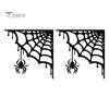 Gothic Home Accents 2Pcs Spider Web Corner Metal Wall Art, Signs Outdoor Decor, Unique Garden Hanging Minimalist Aesthetic Sculpture for Living