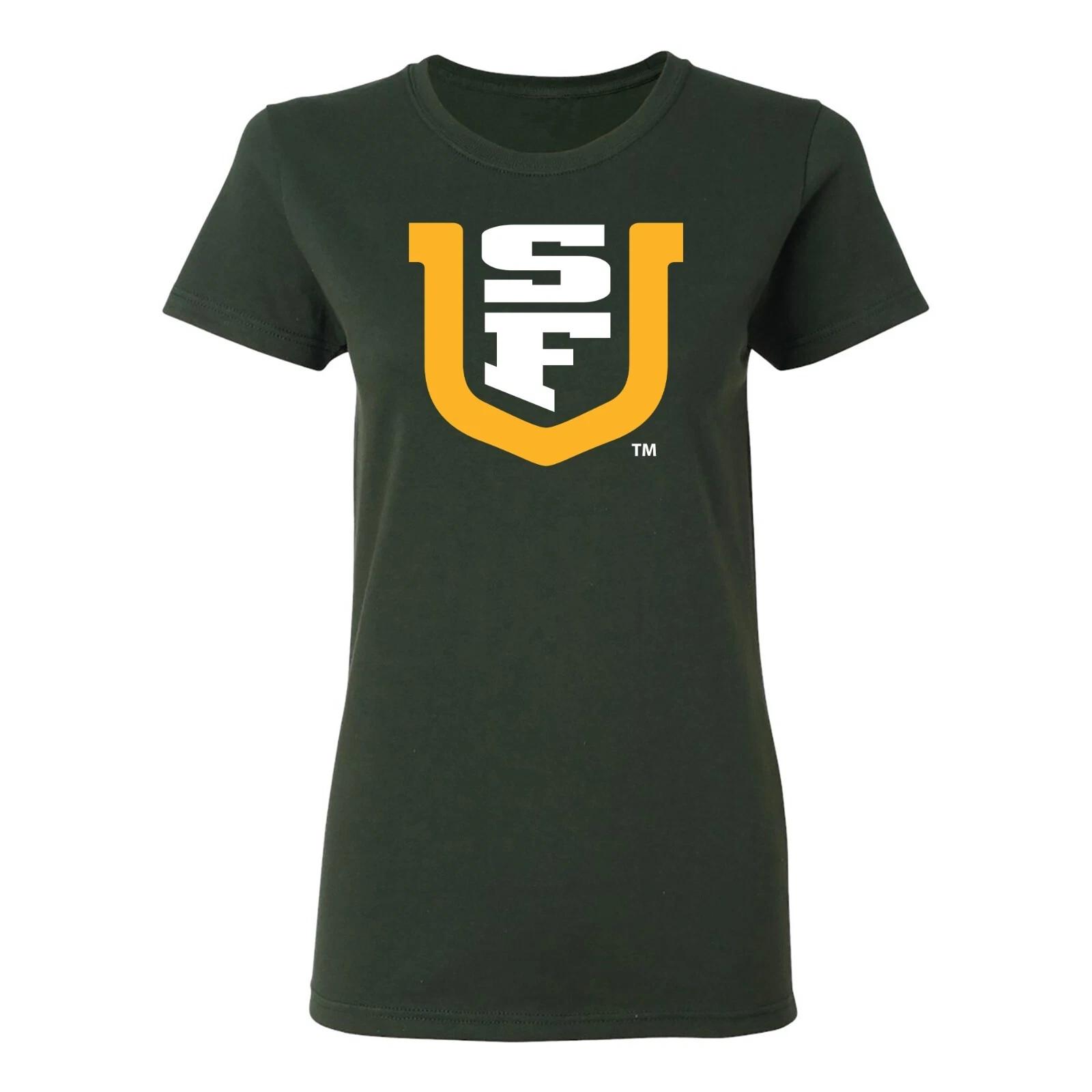 University of San Francisco Dons Primary Logo Women s T-Shirt - Forest L