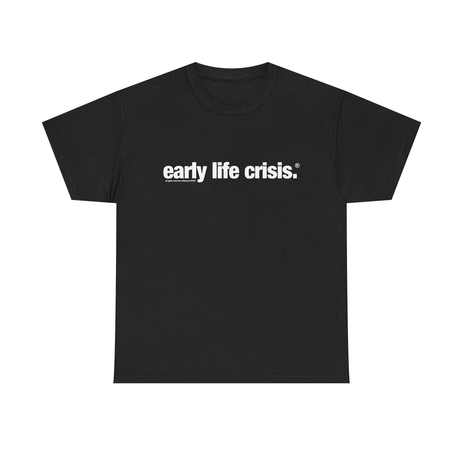 

Nettspend Early Life Crisis Osamason Tour Merch T-Shirts Black & White 3XL