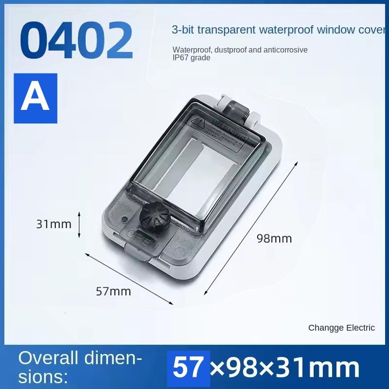 

Ip67 Window Switch Transparent Protective Window Cover Distribution Box Window Hood Circuit Breaker Transparent Waterproof Box
