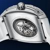 Bugatti Watch Men'S Fashion Wine Barrel Shape Hollow Business Waterproof Luminous Automatic Mechanical Watch