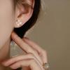 Exquisite Hetian Jade Four-Leaf Clover Stud Earrings: Fashionable, Versatile, and Unique Ear Jewelry