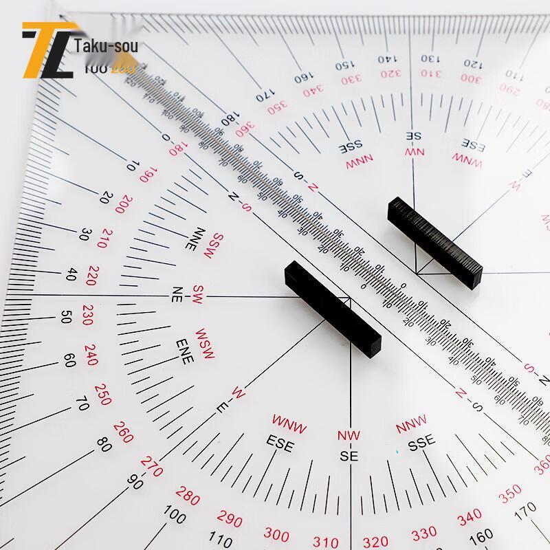 JINGRUIDA Marine Navigation Ruler Set