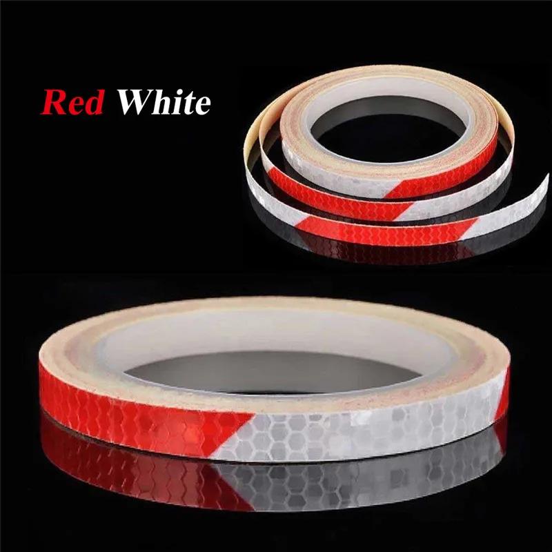 5/8m Motorcycle Car Luminous Reflective Sticker Reflective Tape Roll Bright Safety Auto Car Bicycle Cycling DIY Reflector Tape
