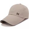 M Letters Embroidery Men Large Brimmed Baseball Caps Outdoor Sun Protection