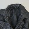 Daiei Trading Lamb Leather Sten Collar Coat Men L Black Quilted(USED)