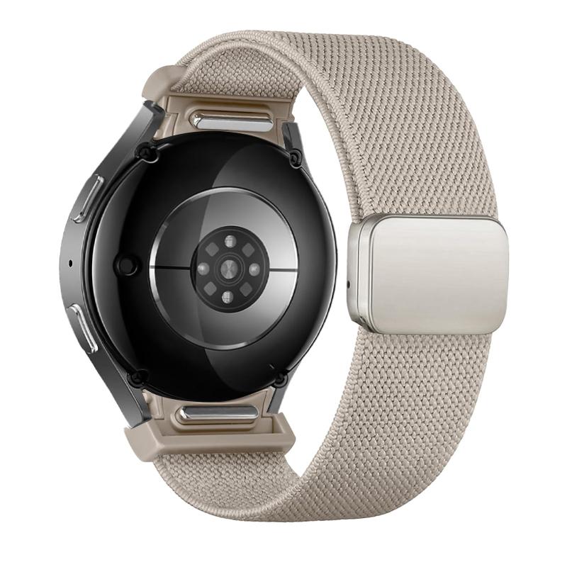 Band For Samsung Galaxy Watch 7/6/5/4/5 Pro 44mm 40mm No Gaps Magnetic Nylon sport correa bracelet Galaxy watch 6 classic Straps
