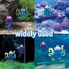 Aquarium Ornament, 2 Pcs Fish Tank Decorations Floating Decor Octopus with Floating Device,Cute Fish Tank Accessories for All Kinds of Simulated