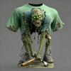 Summer T-shirt Halloween Elements Zombie Horror Party Adult Oversized Women's and Men's