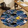 Coraline Pattern Round Rug, Indoor/Outdoor Mat, for Picnic, Gameroom, Bedroom, Office, Living Room, Home Decor Carpet, Birthday Gift