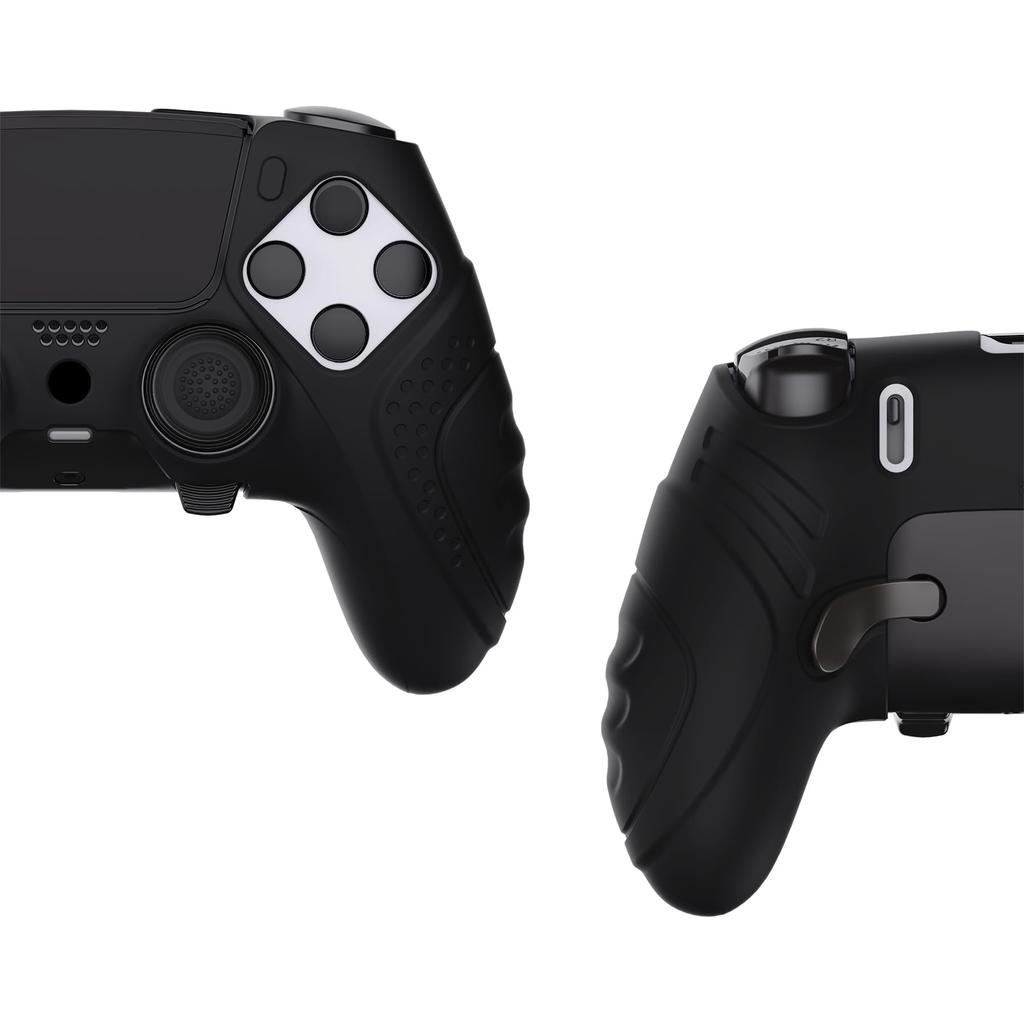 PlayVital Silikonhülle für PS5 Edge, weiche Gummi-Schutzhülle für PS5 Edge Wireless, inklusive Daumengriff Edition, rutschfester Controller,