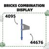 Non-Toxic 230Pcs/Lot 44676 2X2 Flag Trapezoid Building Blocks Moc Color Accessories Compatible With Brick Diy Children Toys Gift Box