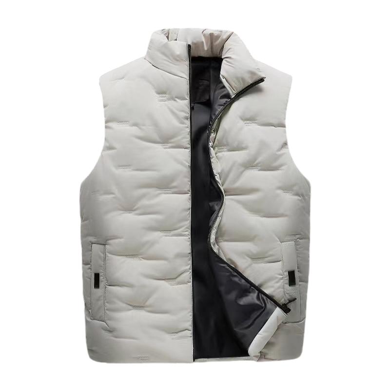 Mens Vest Jacket Warm Sleeveless Jackets Winter Waterproof Keep warm Coat Autumn Stand-up Collar Casual Waistcoat Brand Clothing