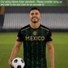 Men's Casual Soccer Jersey Short Sleeve Top Featuring Mexico Themed Graphic Print Lightweight Breathable Fabric Comfortable Fit