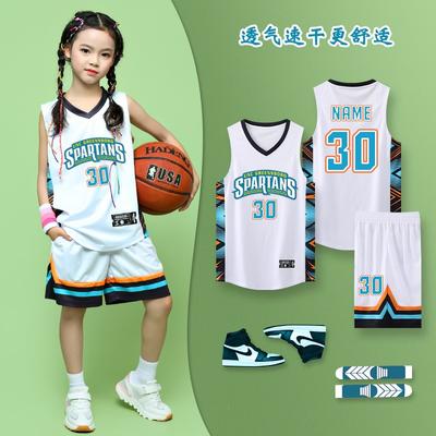 Children's Basketball Uniforms Sports Suits Boys and Girls Elementary School Students Game Jerseys Printing Team Uniforms Training Camp Clothes