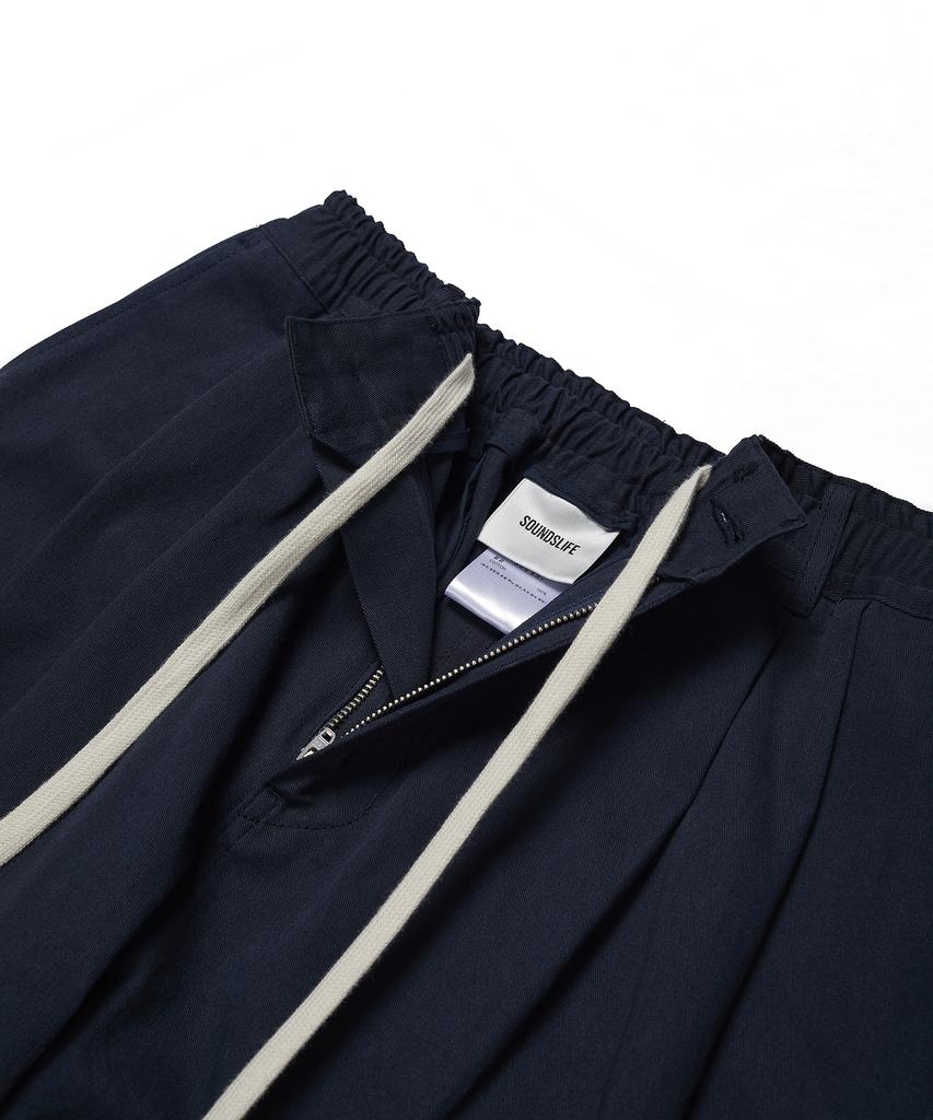 SOUNDSLIFE Easy Banding Chino Pants Navy