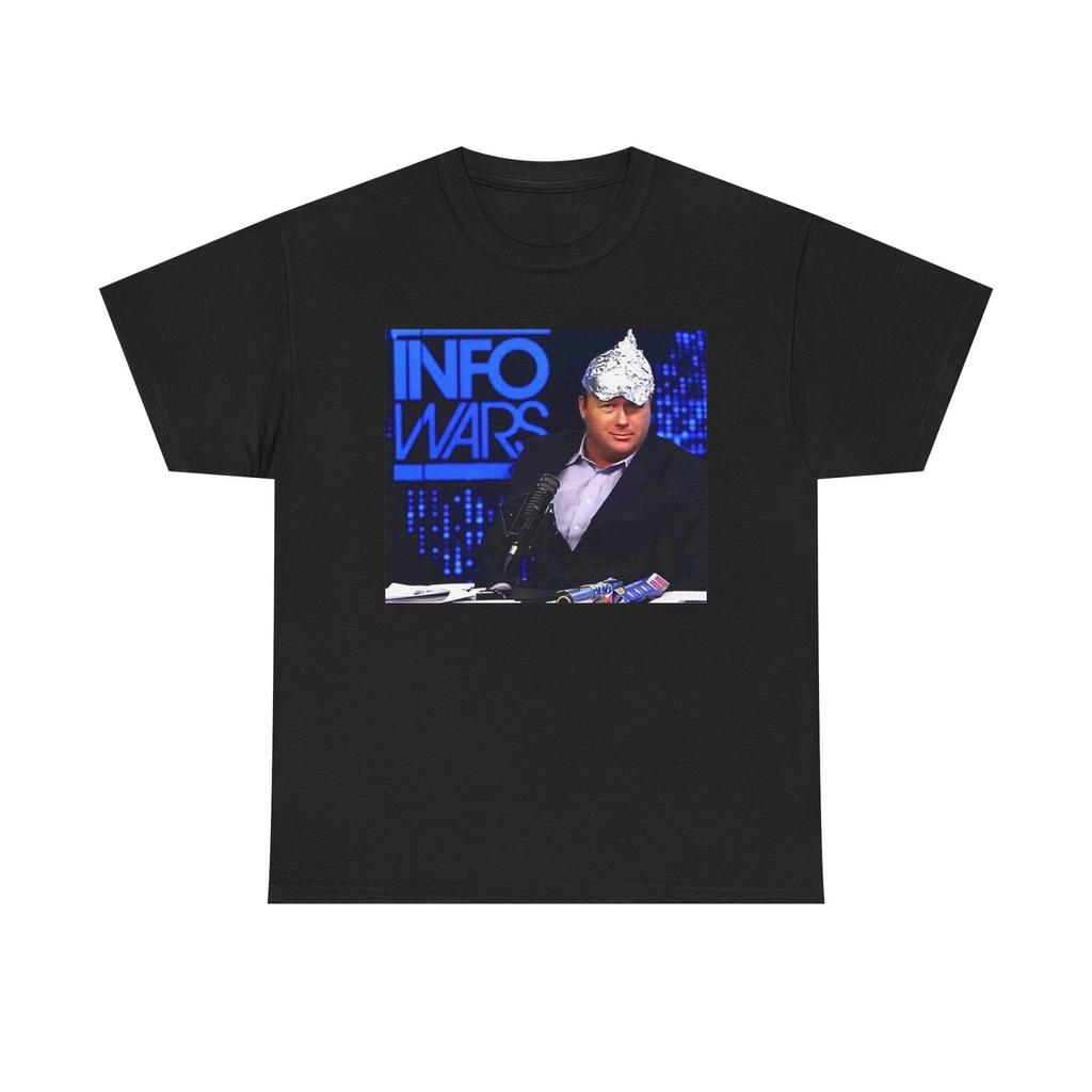 Alex Jones Infowars Funny Graphic T Shirt Unisex Cotton Tee Gift NEW